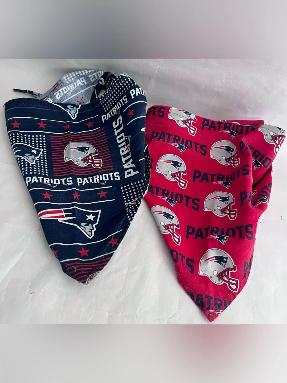 New England Patriots 2 pack Bandanas for pet, adult or kids 28 inch